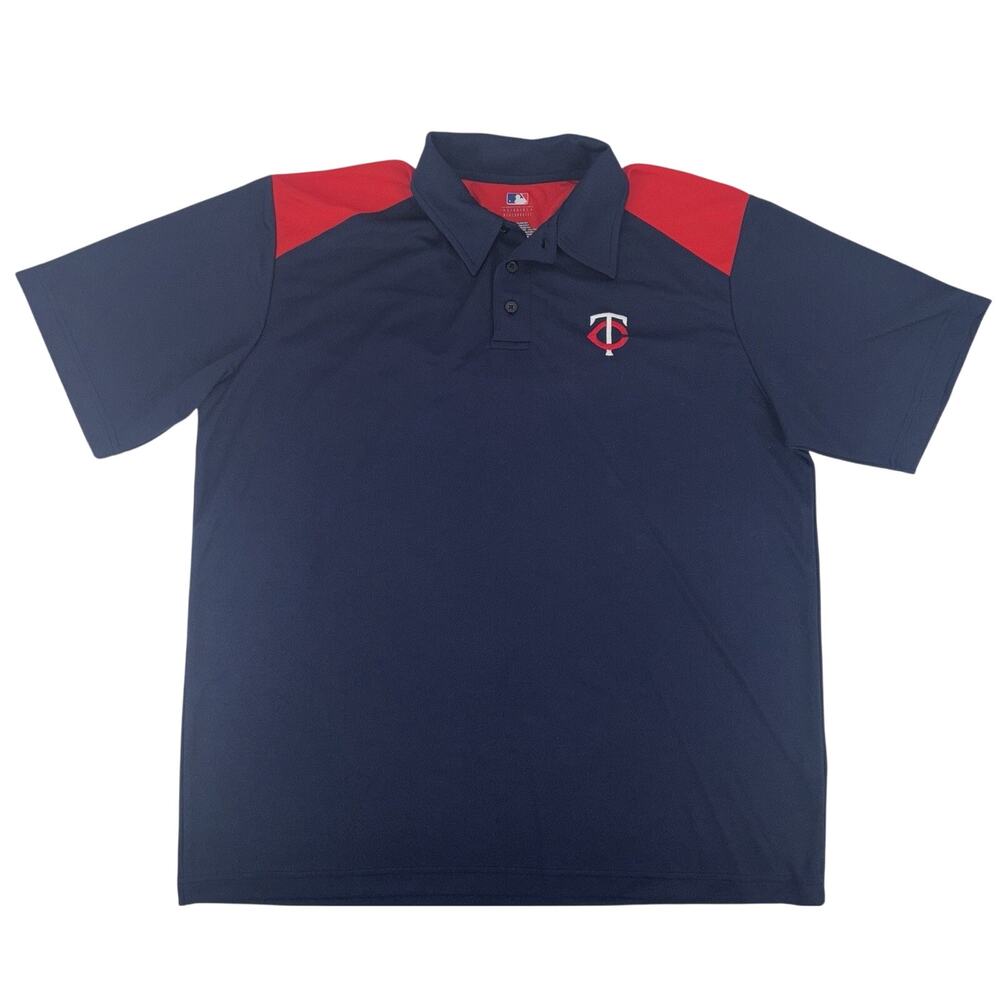 Minnesota Twins Mens Polo Shirt XL Embroidered Logo MLB Genuine‎ Merchandise EUC